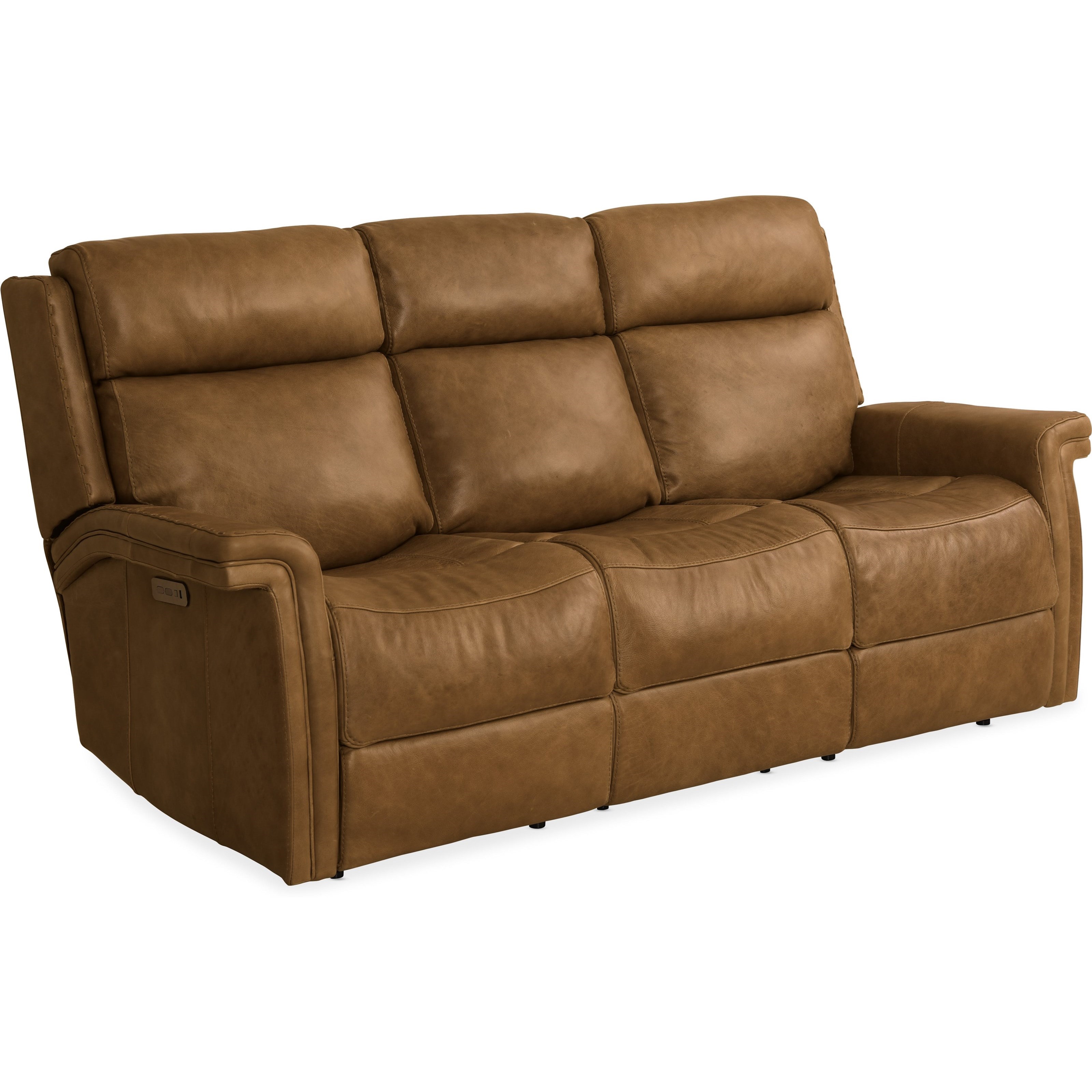 Hooker Furniture Poise Casual Leather Motion Sofa With Usb Ports