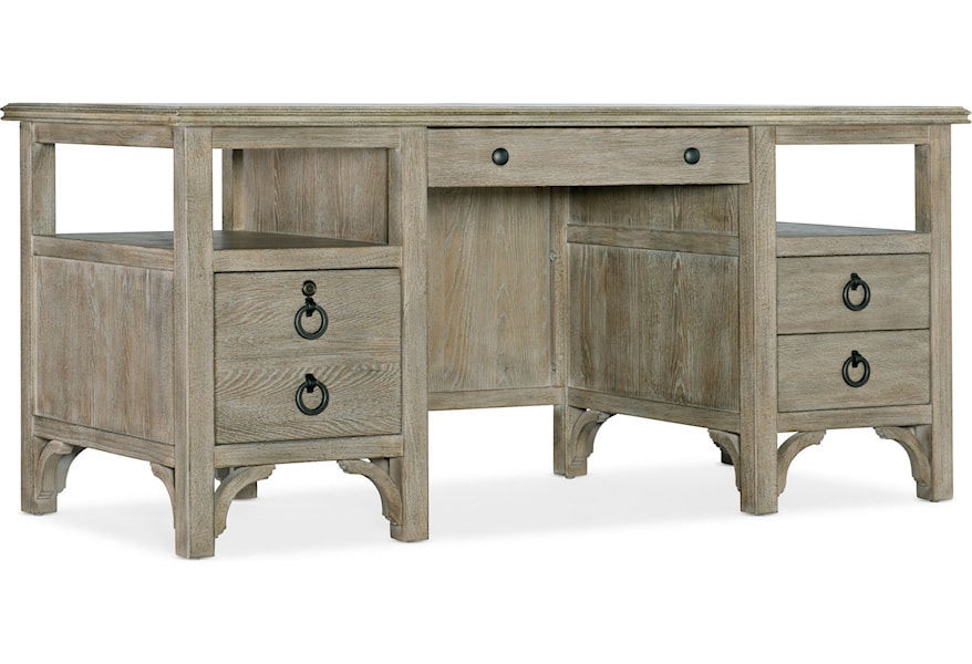 Hooker Furniture Repose Transitional Executive Desk With Faux