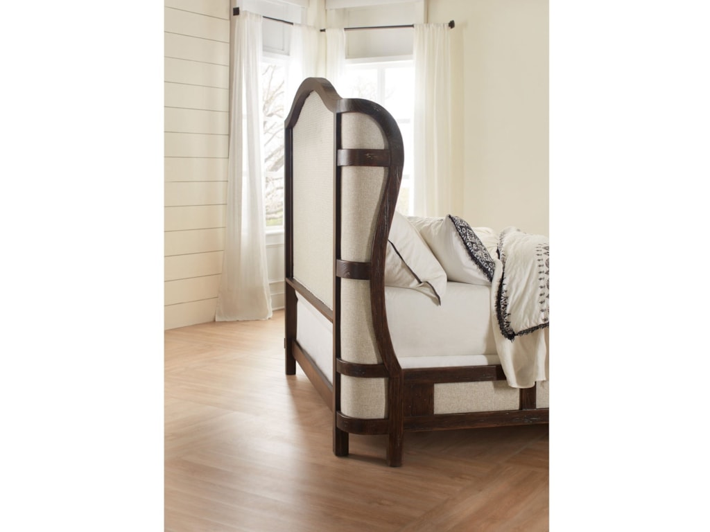 Hooker Furniture American Life - Roslyn CountyKing Deconstructed Uph Panel Bed