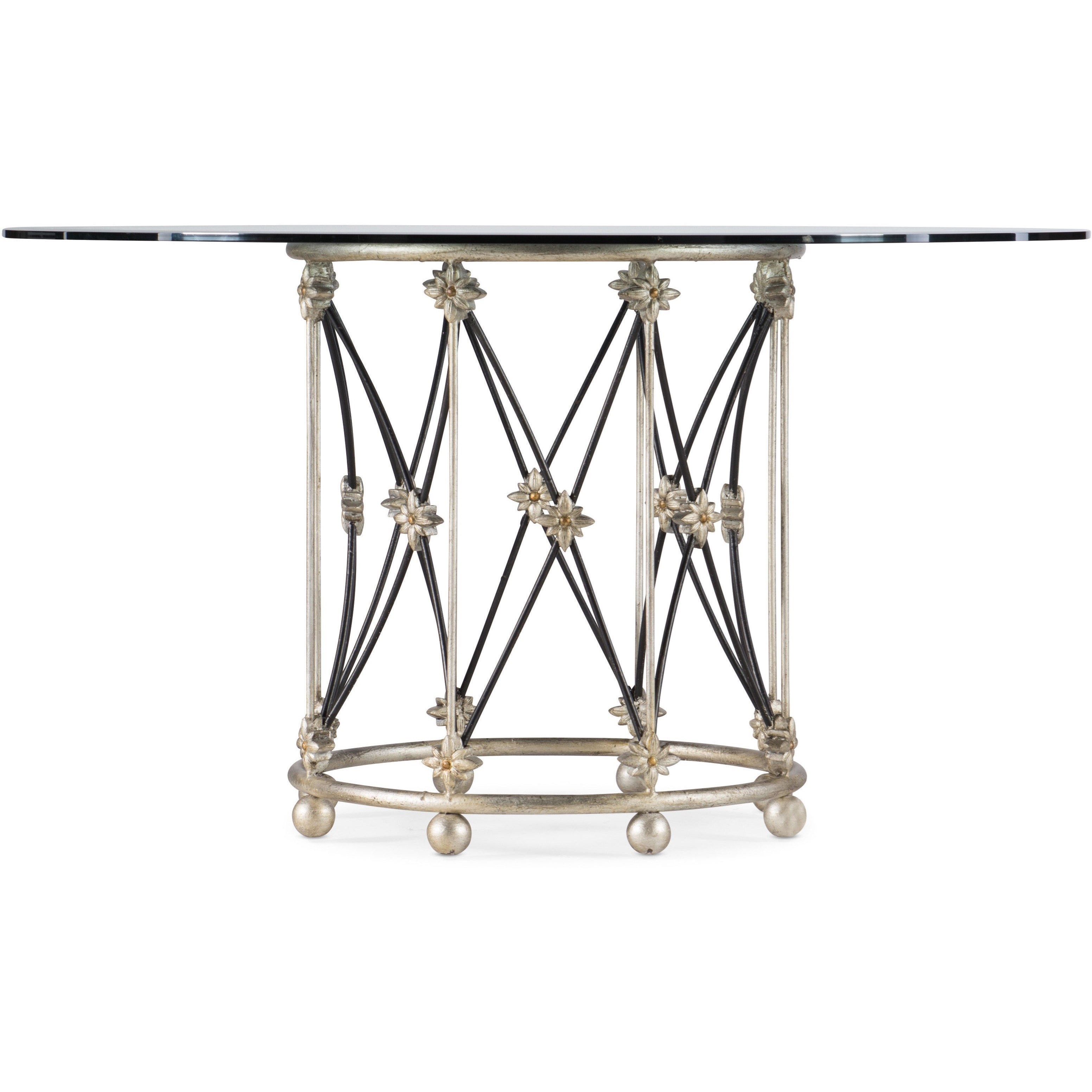 Hooker Furniture Sanctuary Metal Pirouette Dining Table Base Wayside Furniture Dining Tables