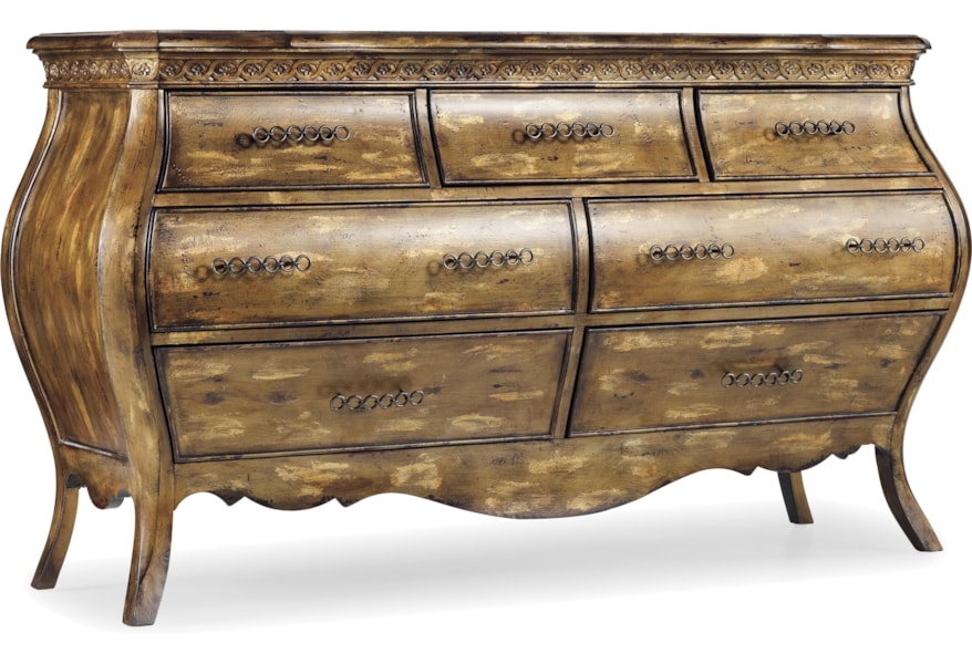 Hooker Furniture Sanctuary 3016 90002 Seven Drawer Dresser With