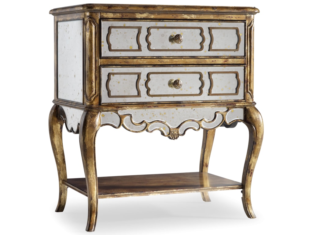 Hooker Furniture SanctuaryMirrored Leg Nightstand