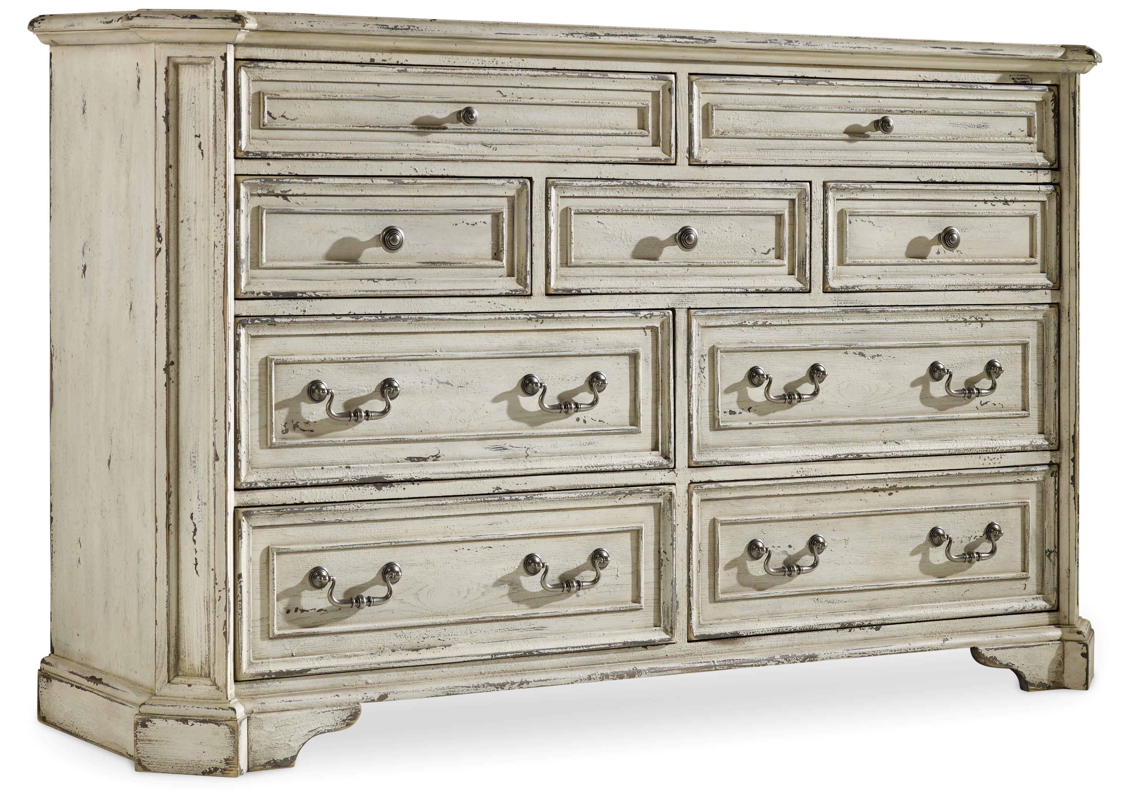 Hooker Furniture Sanctuary Vintage Style 9 Drawer Dresser Zak S