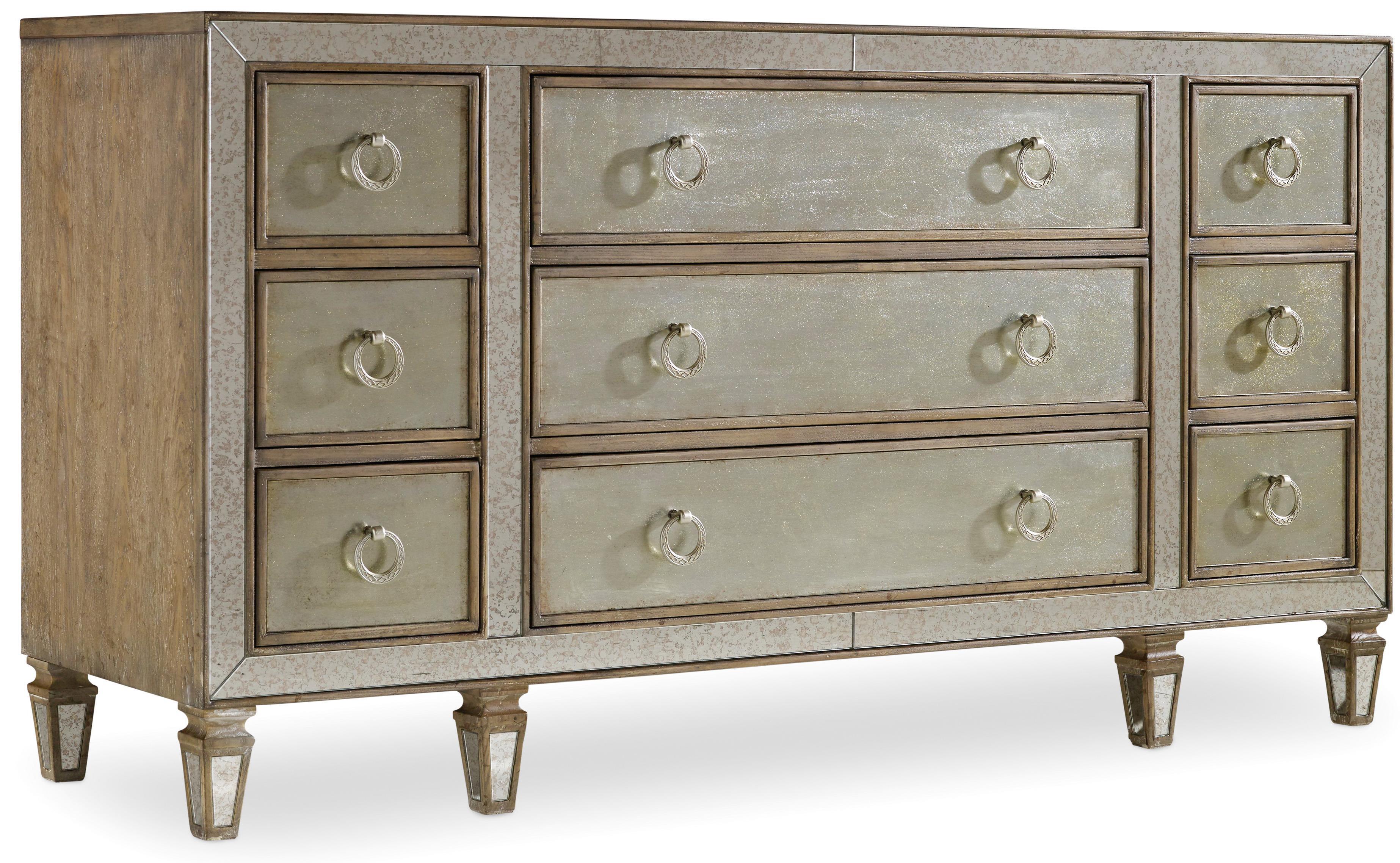 Hooker Furniture Sanctuary 5414 90002 Traditional 9 Drawer Dresser Baer S Furniture Dressers