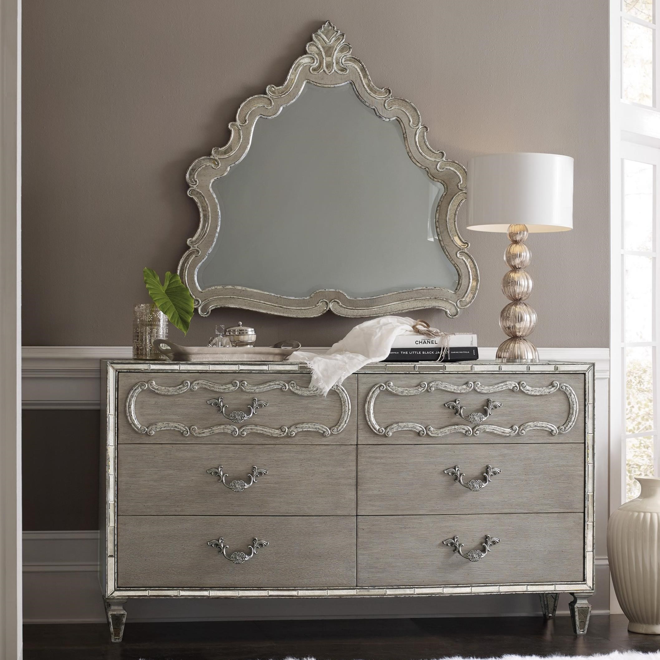 Hooker Furniture Sanctuary Relaxed Vintage Dresser And Mirror Set