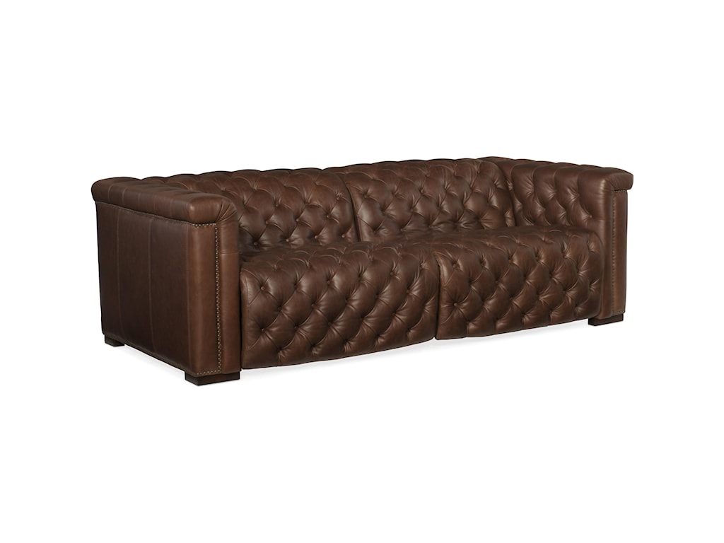 hooker ponderosa leather sofa