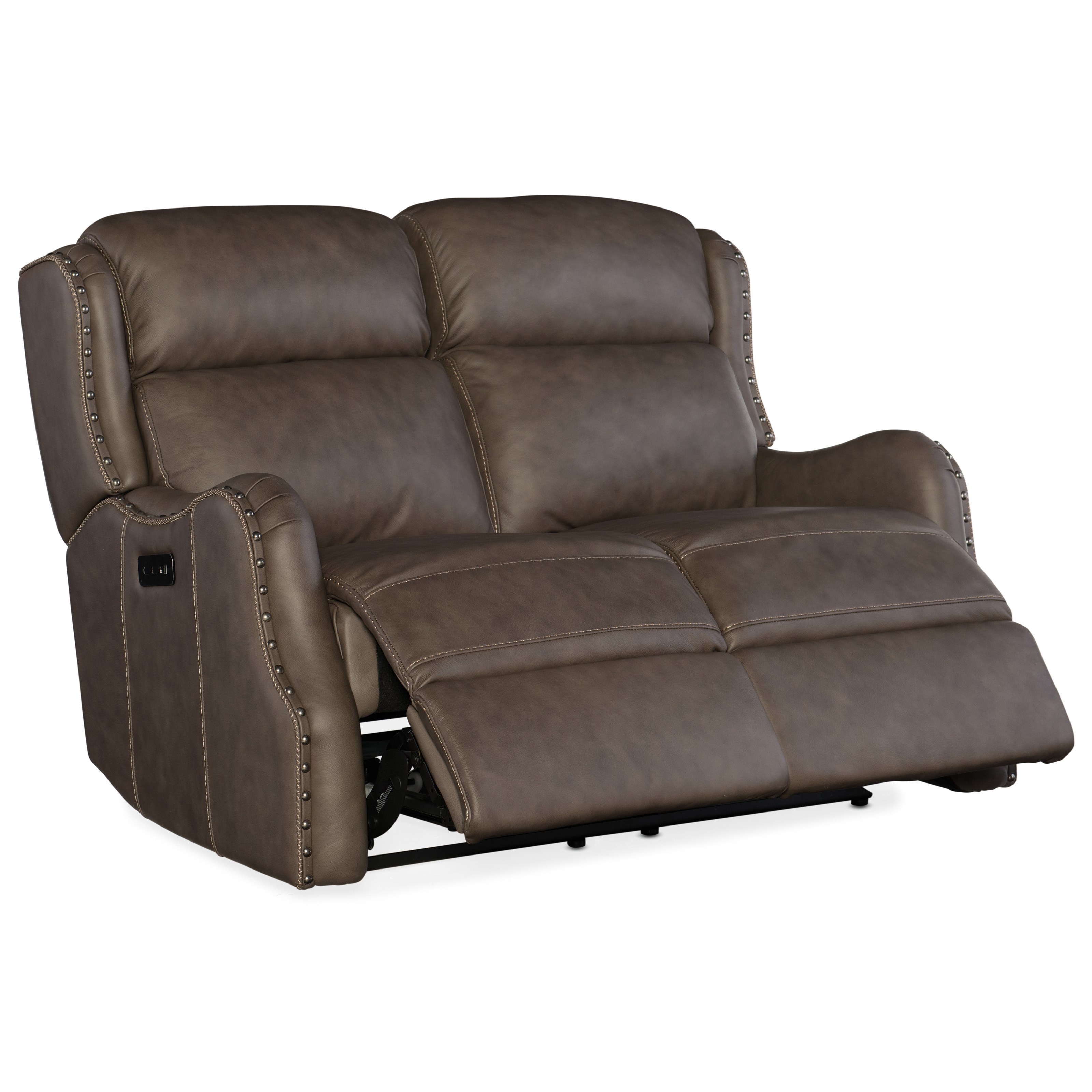 Hooker Furniture Sawyer Transitional Power Loveseat With Power