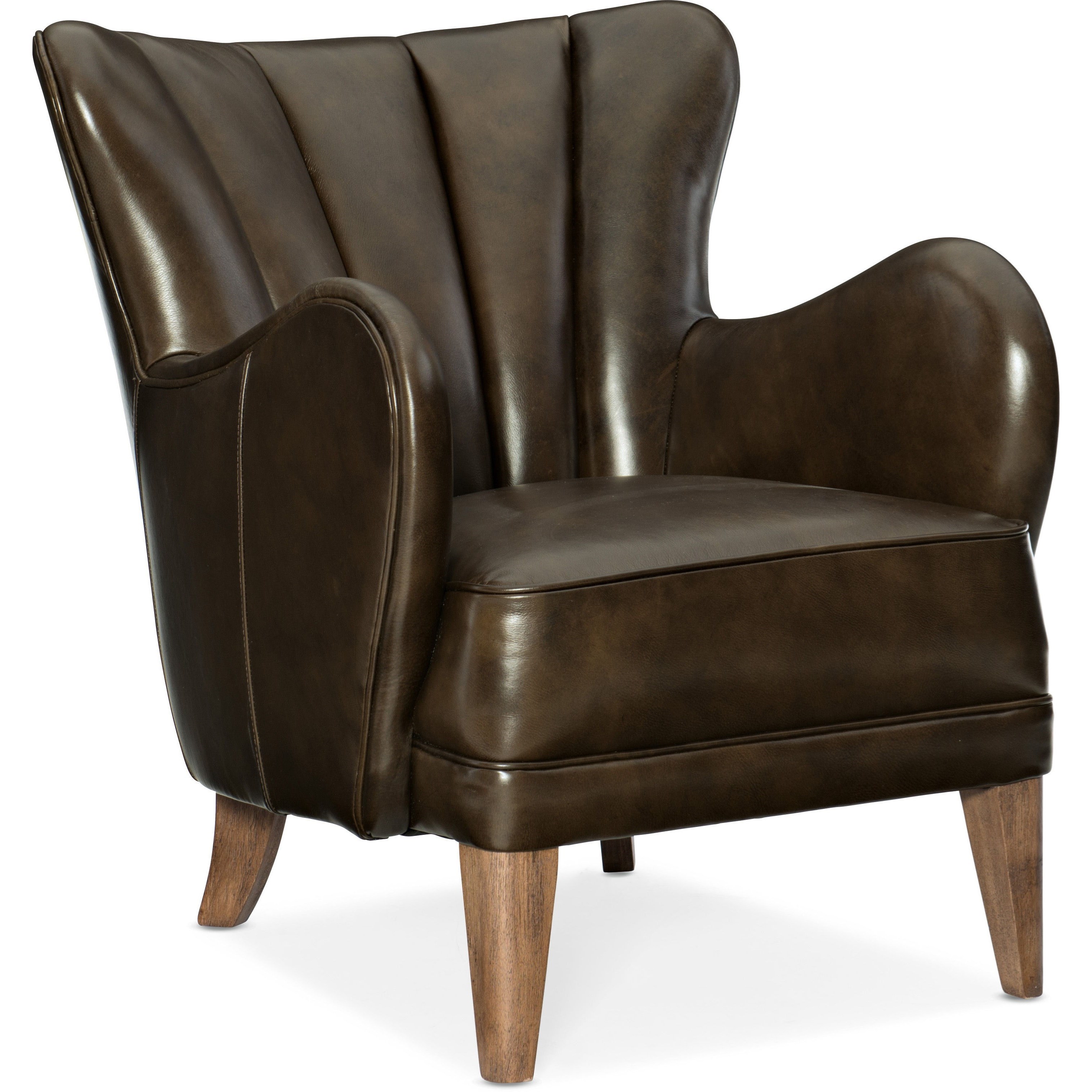 Hooker Furniture Club Chairs Treasure Leather Club Chair With Wing Style Back Zak S Home Wing Chairs