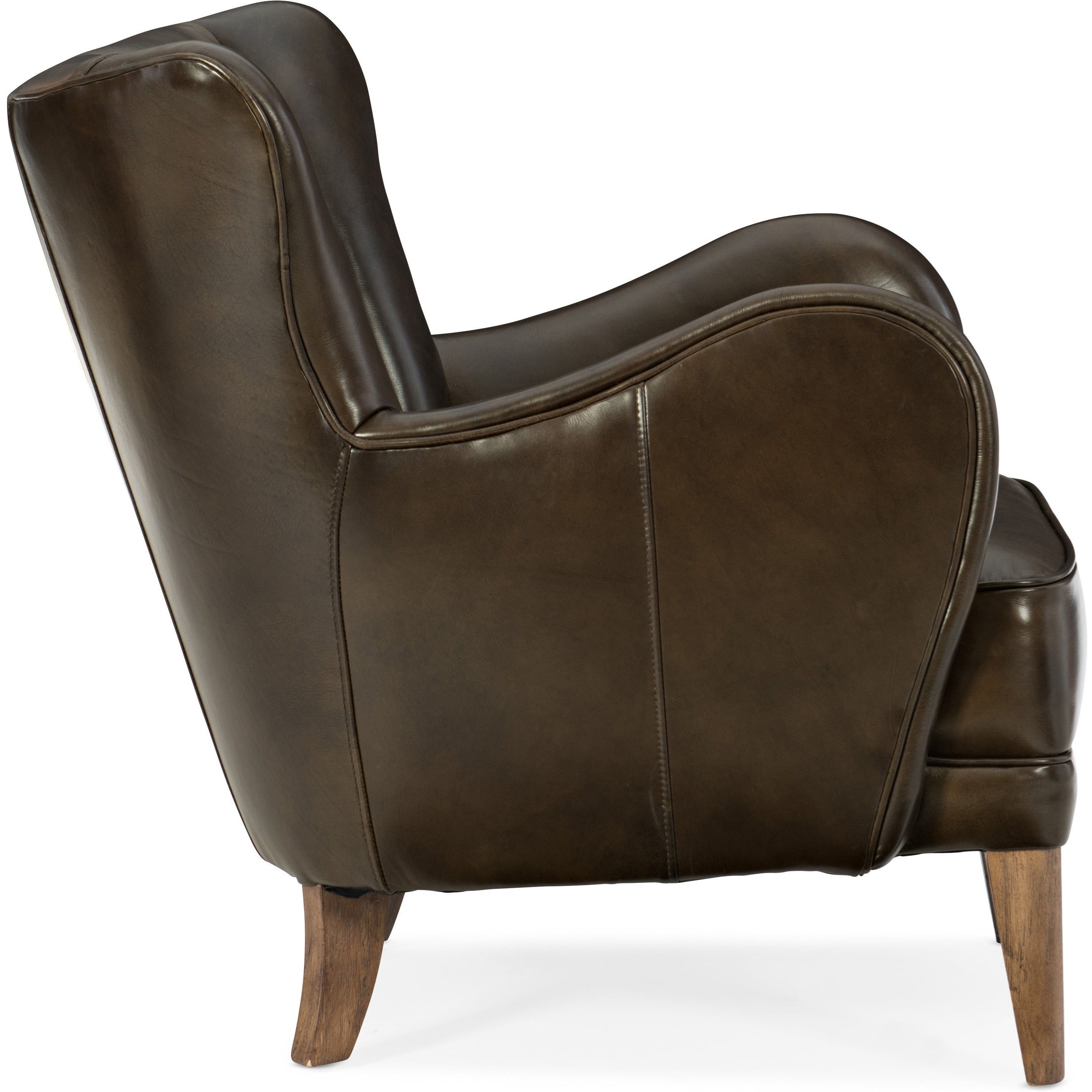Hooker Furniture Club Chairs Treasure Leather Club Chair With Wing Style Back Wayside Furniture Wing Chairs