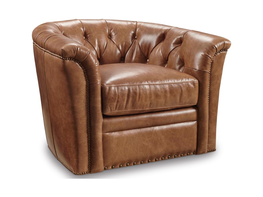 Furniture Club Chairs Traditional Swivel Chair With Club Chairs Traditional Swivel Chair With Tufted Back By Furniture