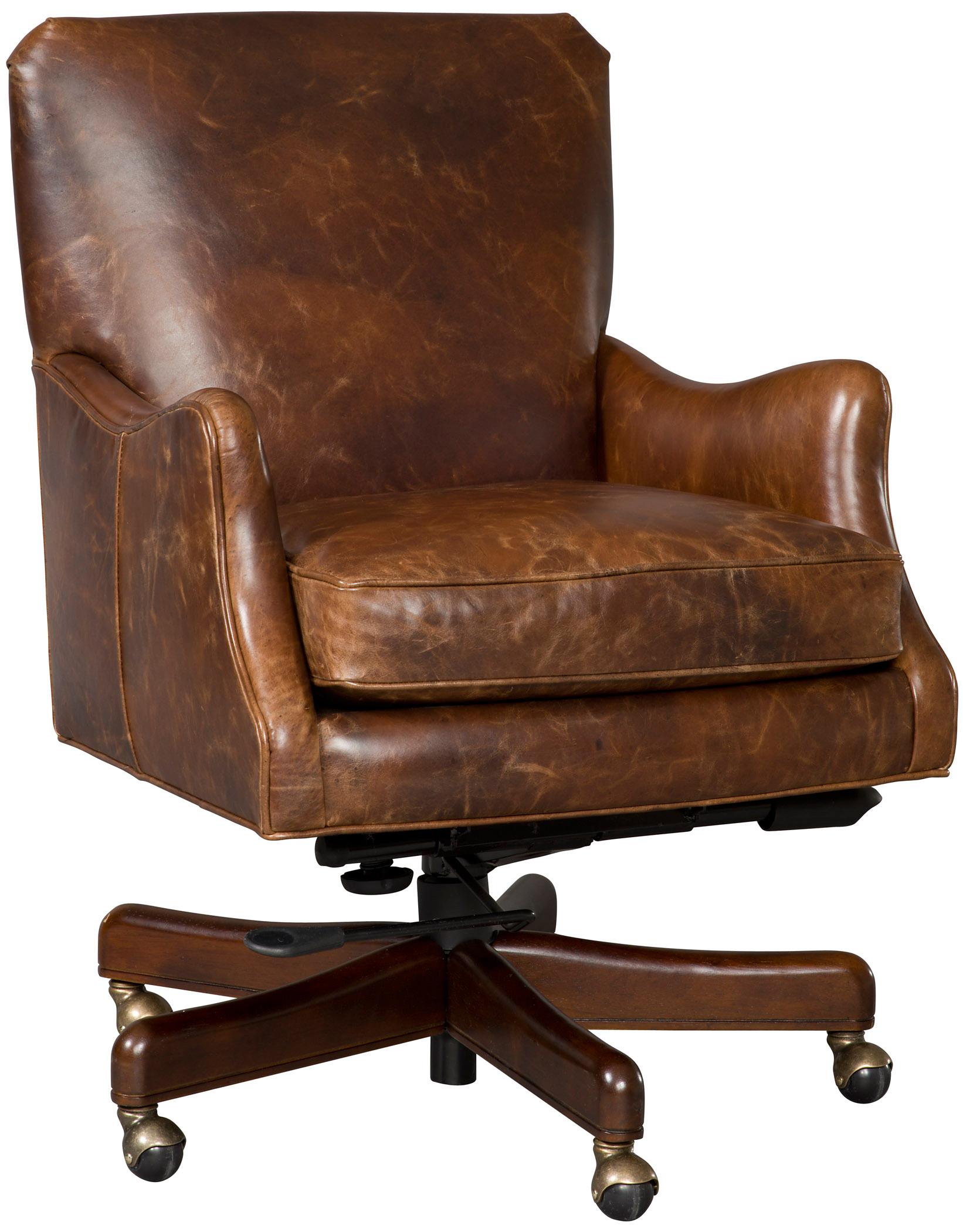 Hooker Furniture Executive Seating Executive Tilt Swivel Chair Thin Track Arms Howell Furniture Executive Desk Chairs