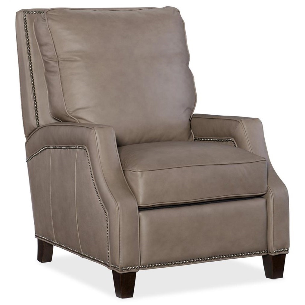 Hooker Furniture Reclining Chairs Rc143 094 Caleigh Transitional Leather Recliner Dunk Bright Furniture High Leg Recliners