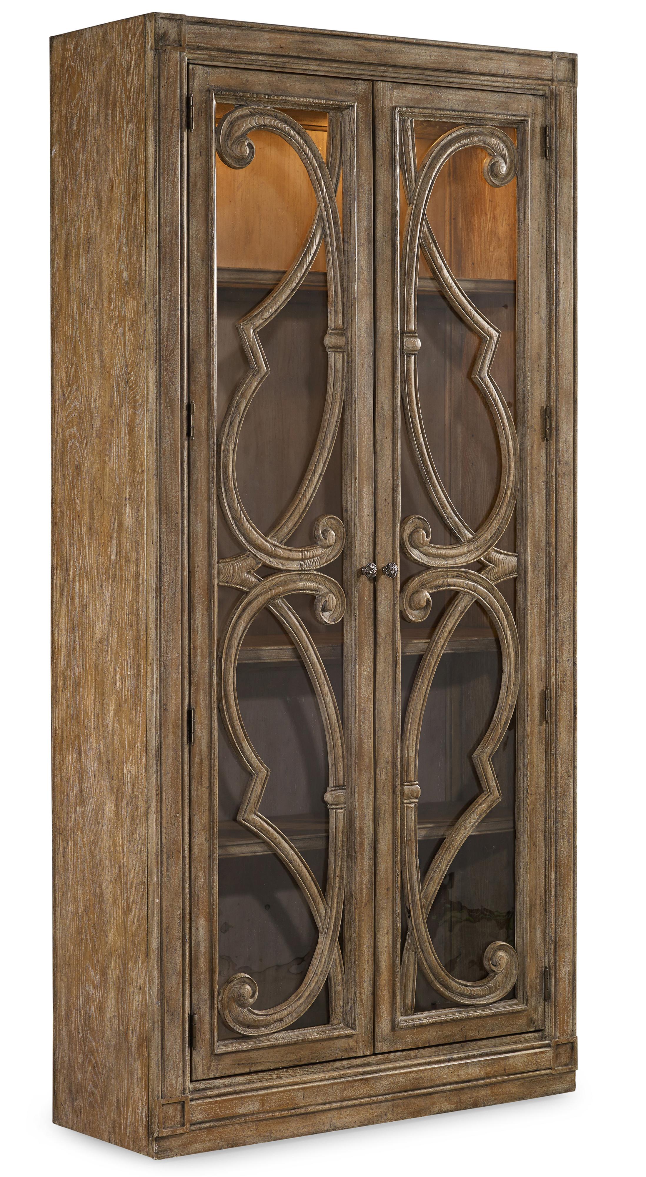 Hooker Furniture Solana 5291 50001 2 Door Bunching Curio Cabinet