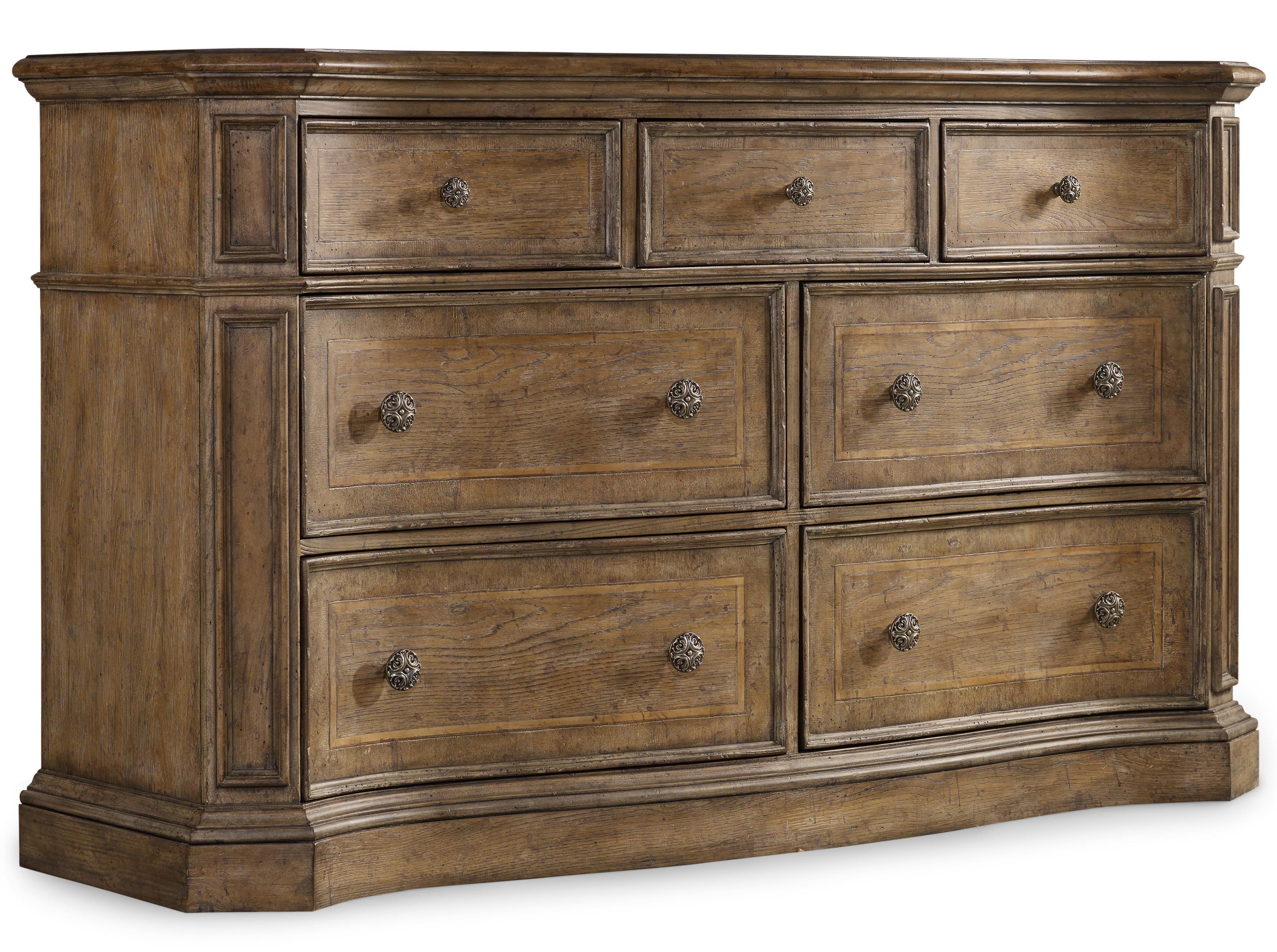 Hamilton Home Solana 7 Drawer Dresser With Drop Front Center