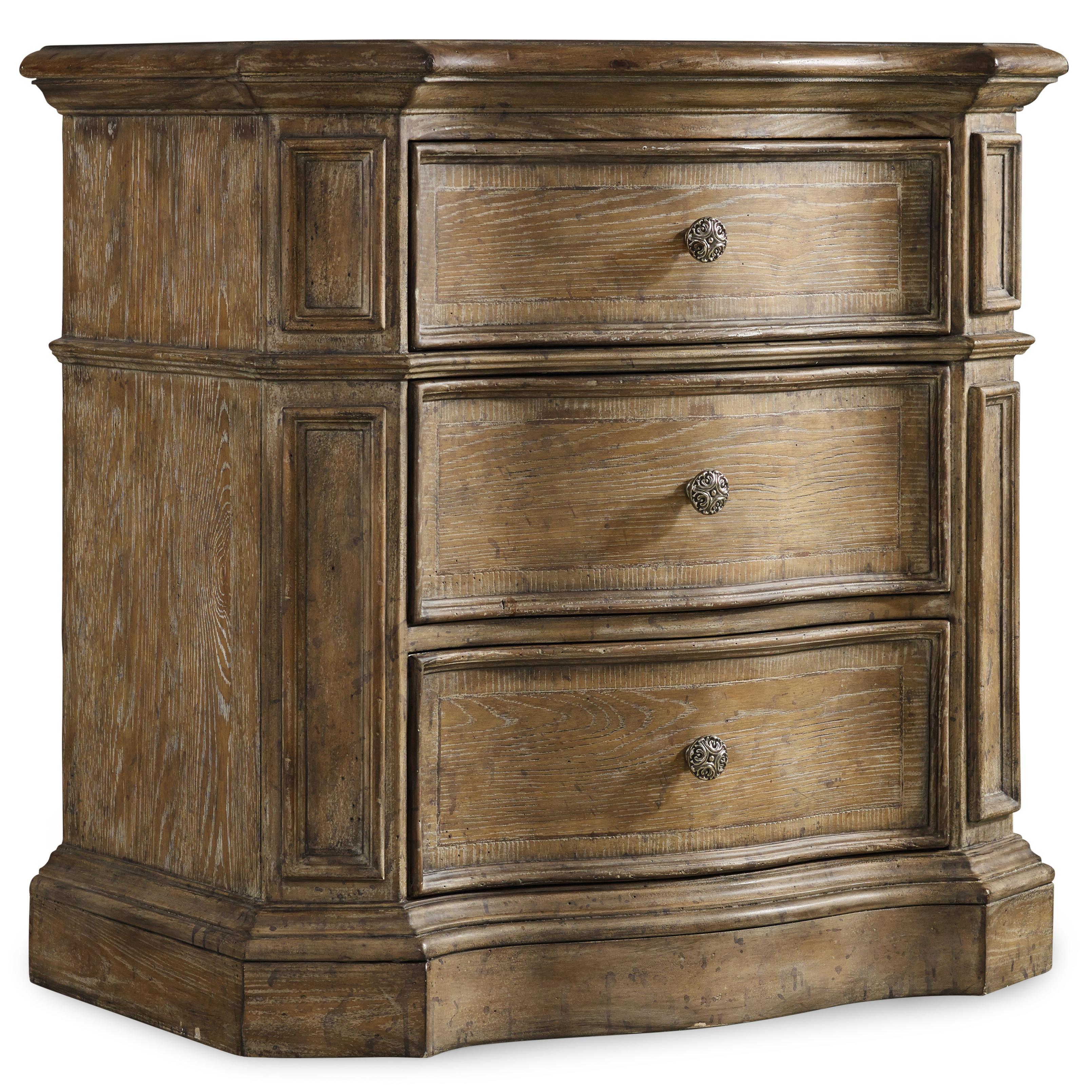 Hooker Furniture Solana 3 Drawer Nightstand With Outlet Belfort Furniture Nightstands