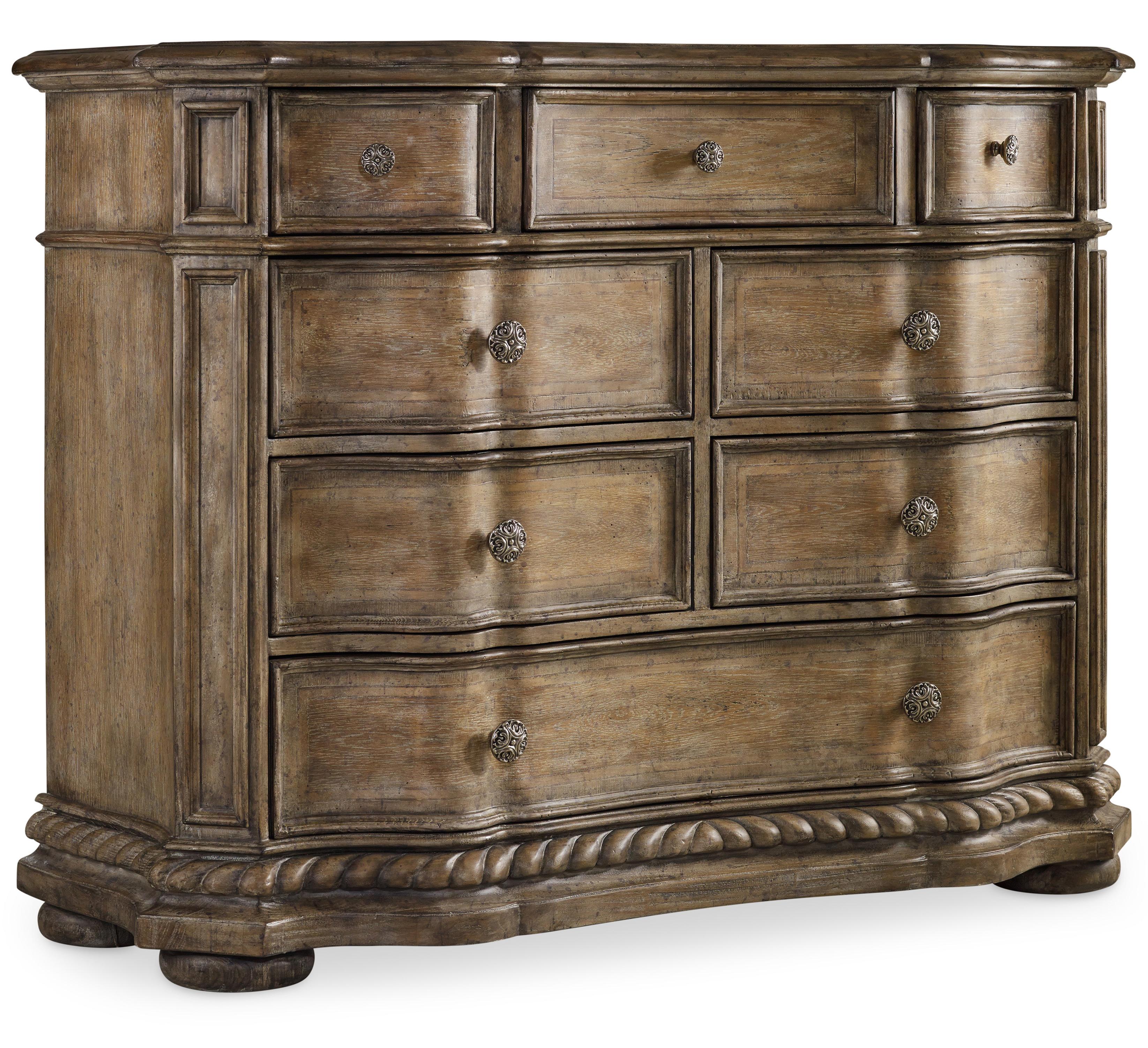 Hooker Furniture Solana 5291 90117 8 Drawer Media Chest With Drop
