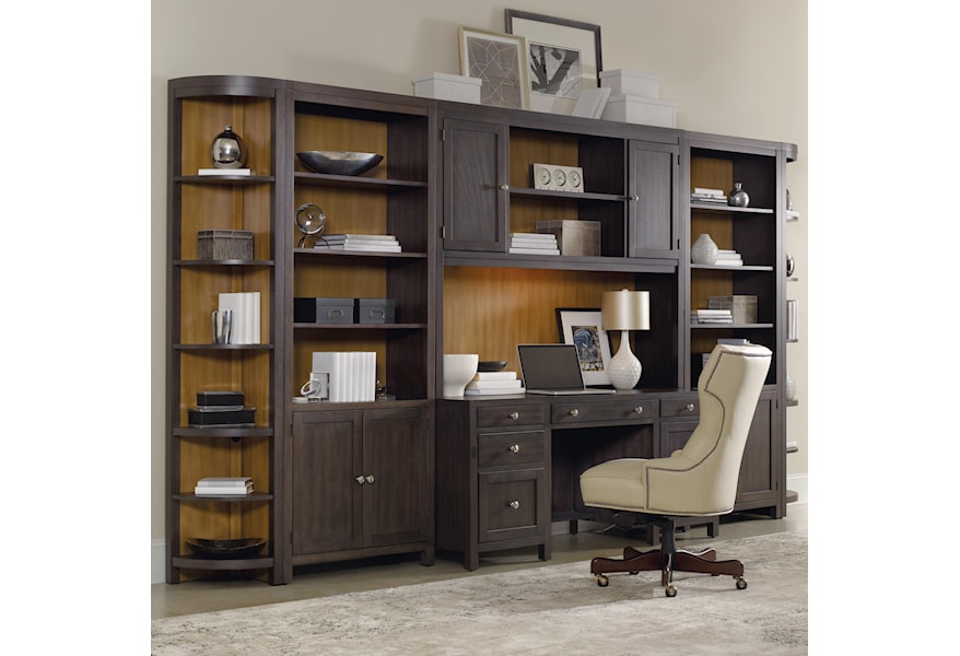 Hooker Furniture South Park Home Office Wall Unit With Computer