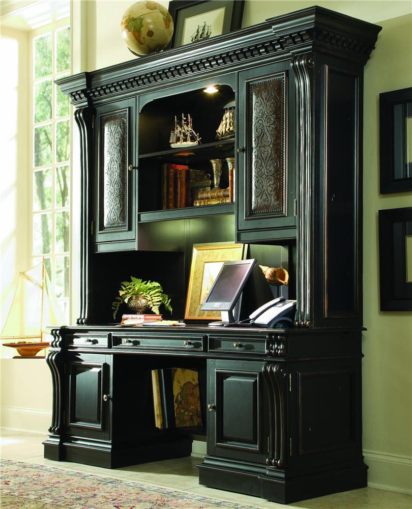 Hooker Furniture Telluride Computer Credenza Hutch Office Unit