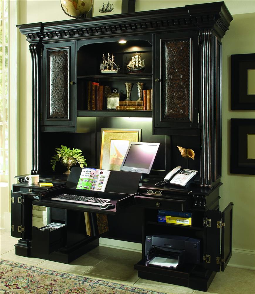 Hooker Furniture Telluride Computer Credenza Hutch Office Unit