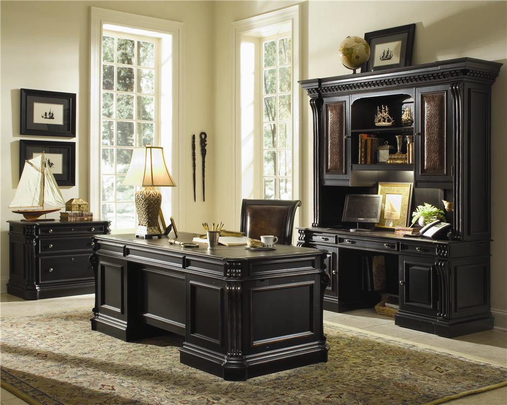 Hooker Furniture Telluride Computer Credenza Hutch Office Unit