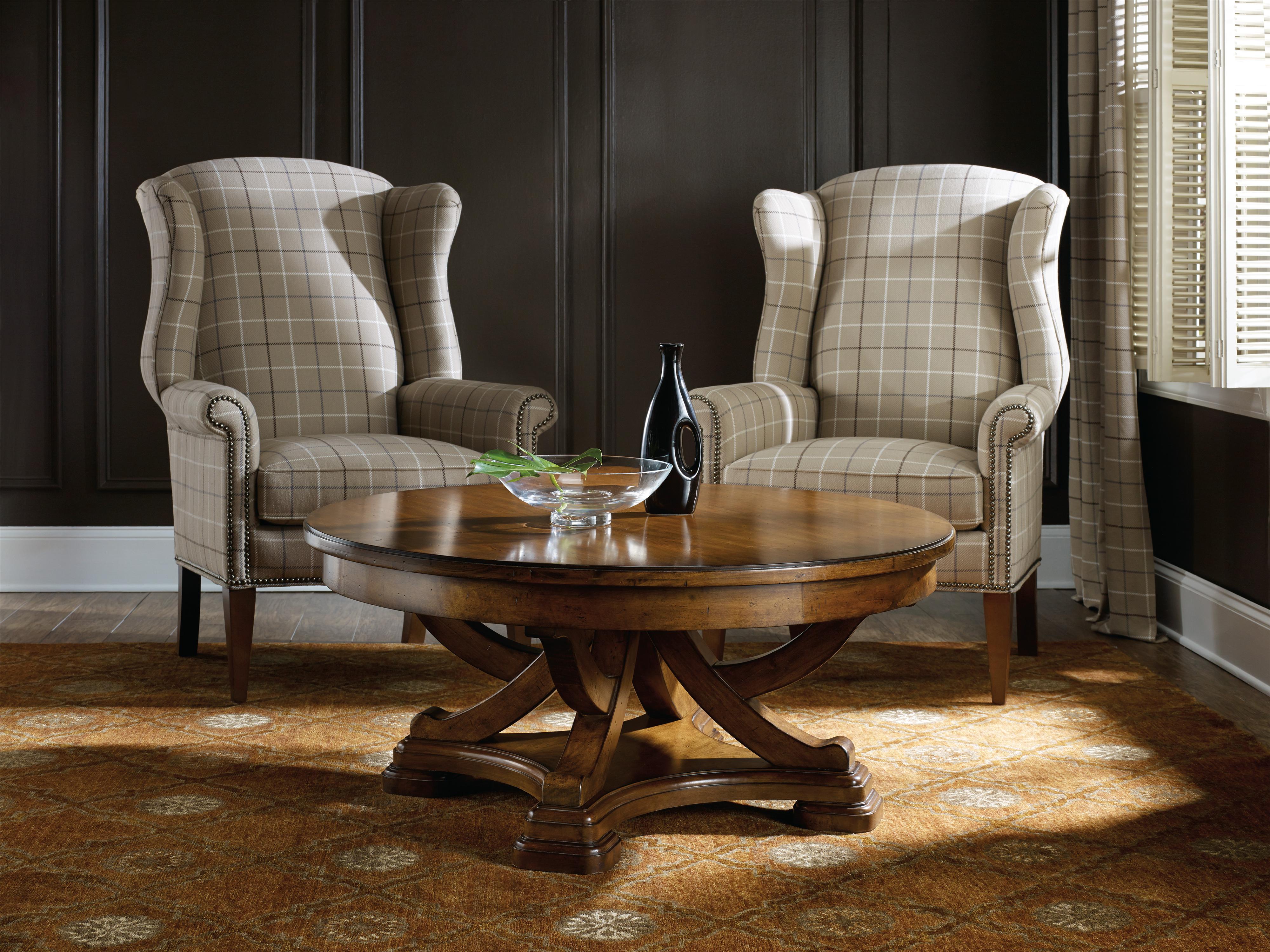 Hooker Furniture Tynecastle Traditional Round Cocktail Table Find Your Furniture Cocktail