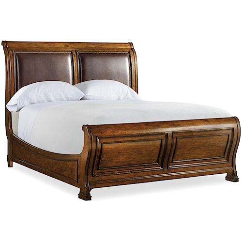 Furniture Tynecastle Traditional California King Sleigh Bed Furniture Tynecastle Traditional California King Sleigh Bed With Upholstered Headboard Boulevard Home Furnishings Beds