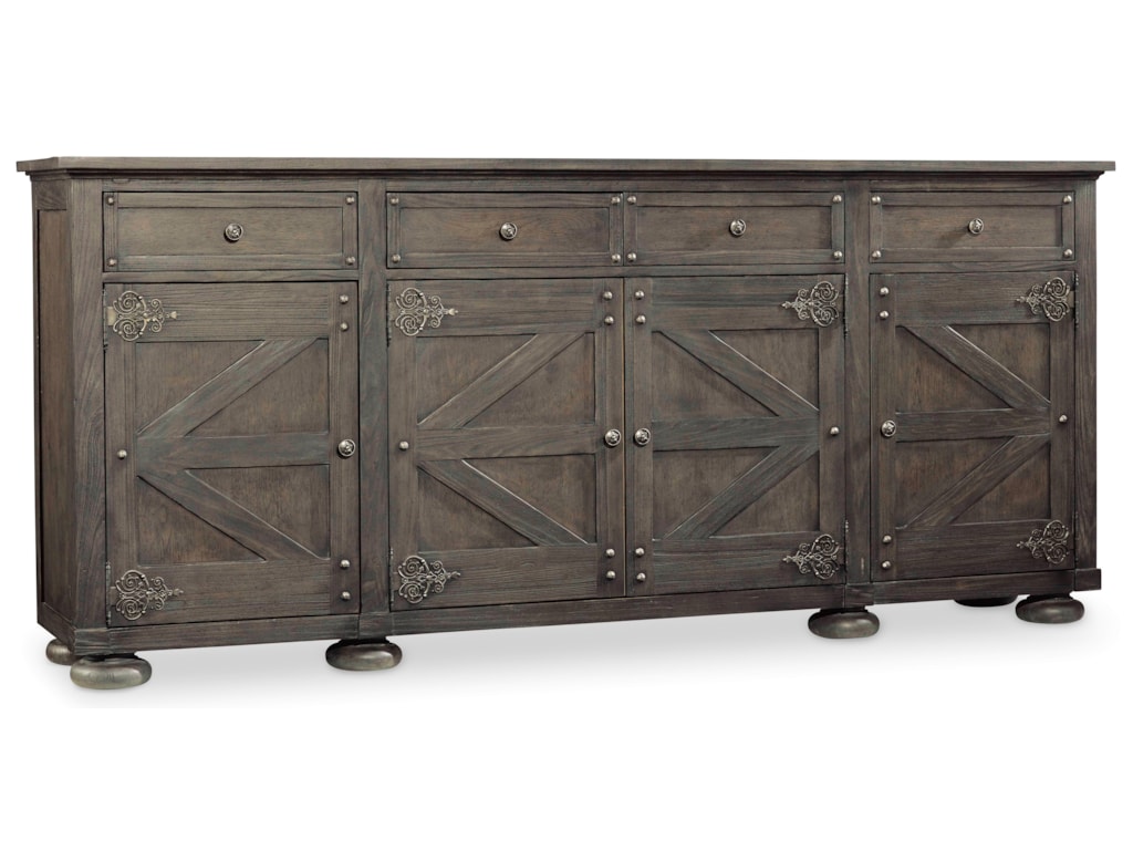 Hooker Furniture Vintage West Storage Credenza With Barn Like Door