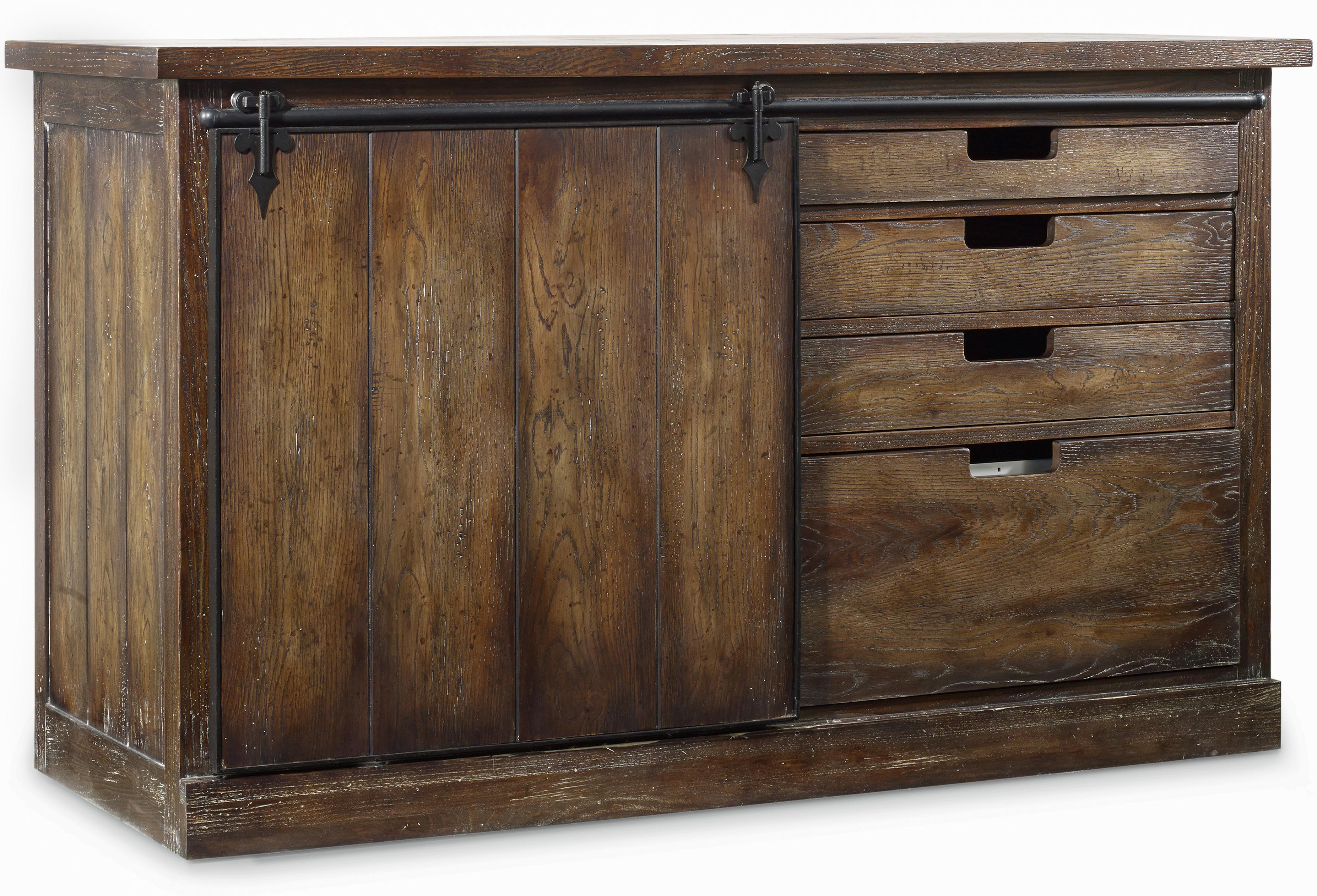 Hooker Furniture Willow Bend Tall Credenza With Sliding Door