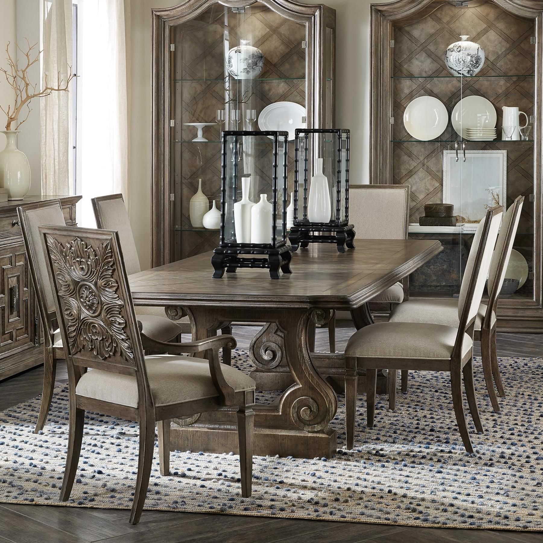 Hooker Furniture Woodlands 7 Piece Table And Chair Set Belfort