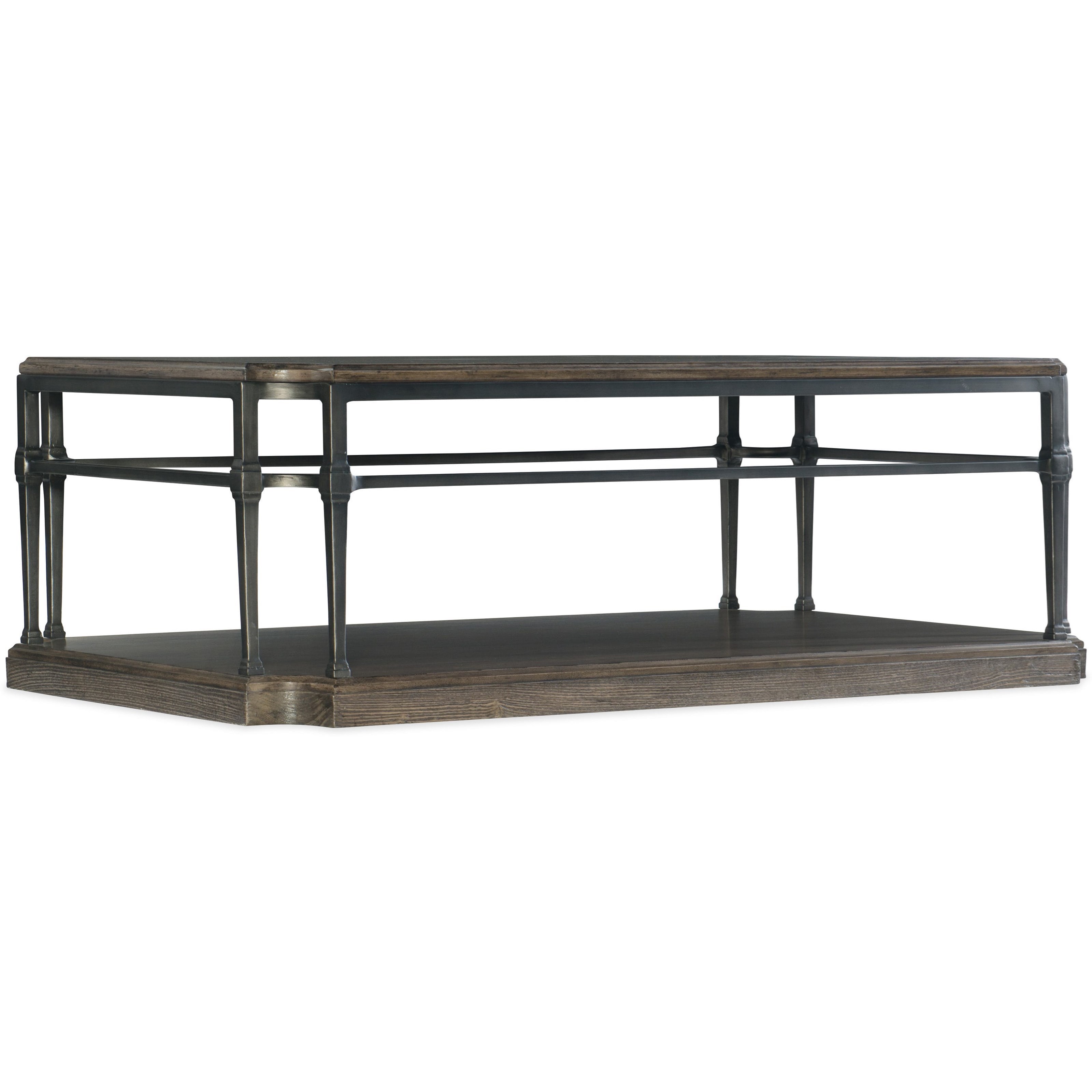 threshold steel gray traditional coffee table