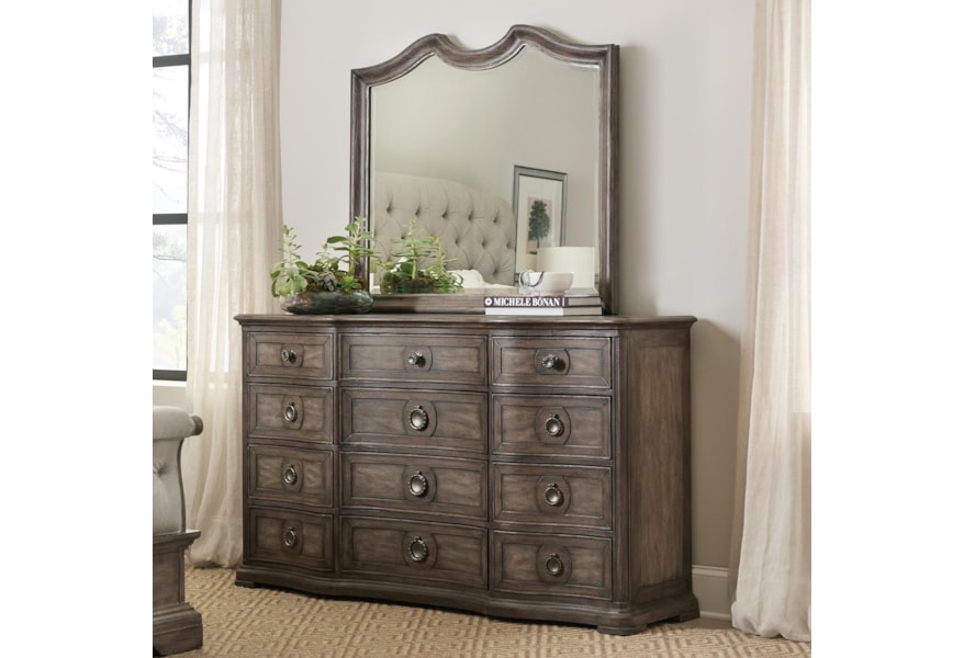 Hooker Furniture Woodlands Dresser And Mirror Set Miller Waldrop