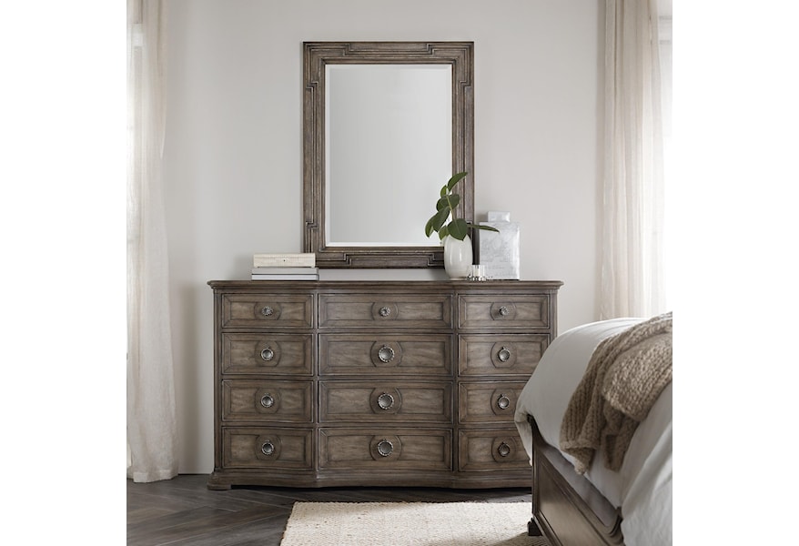Hooker Furniture Woodlands Dresser And Mirror Set Dunk Bright