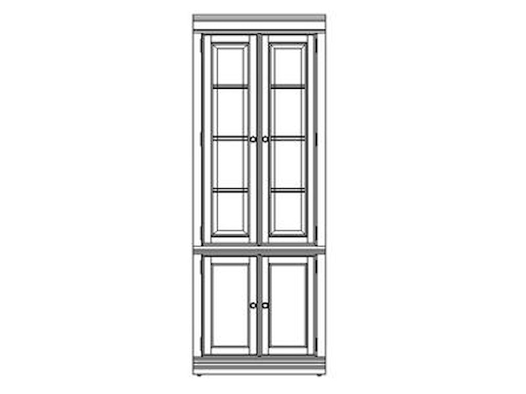 Hooker Furniture Cherry Creek Wall Curio Cabinet
