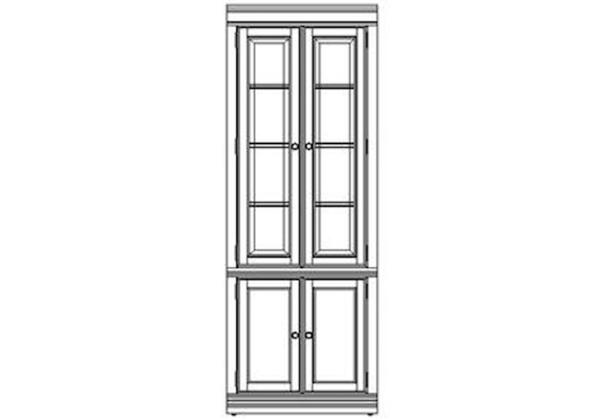 Hooker Furniture Cherry Creek Wall Curio Cabinet Fisher Home Furnishings Curio Cabinets