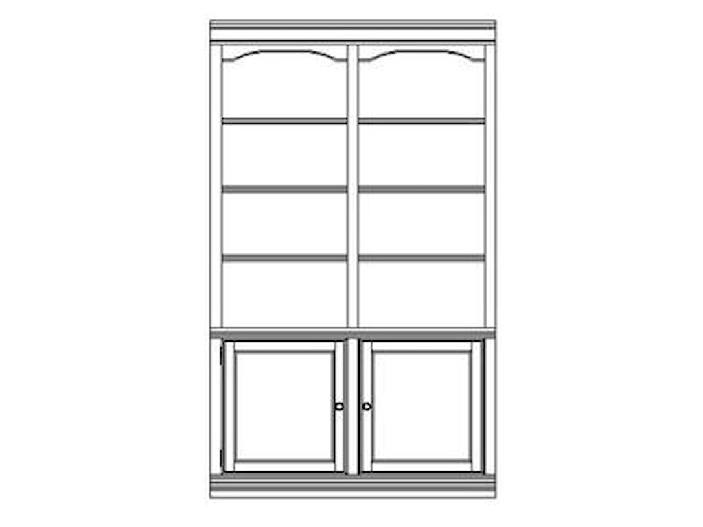 Hooker Furniture Cherry Creek Wall Bookcase