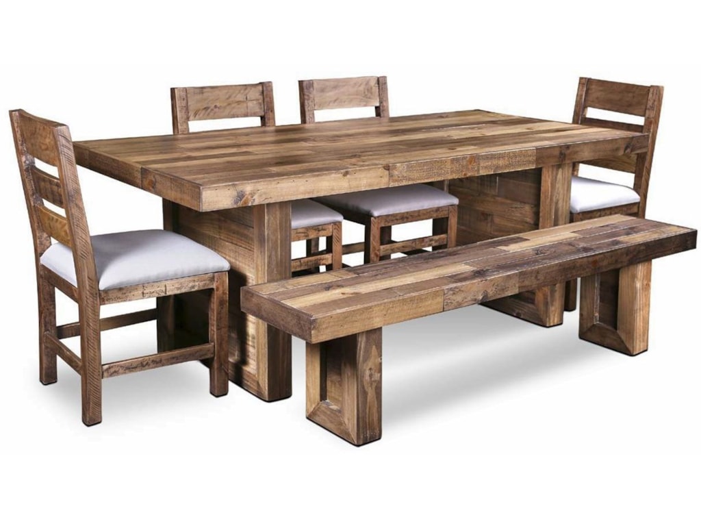 Horizon Home Boardwalk 82 Table Set With Bench Gill Brothers Horizon Home Boardwalk82