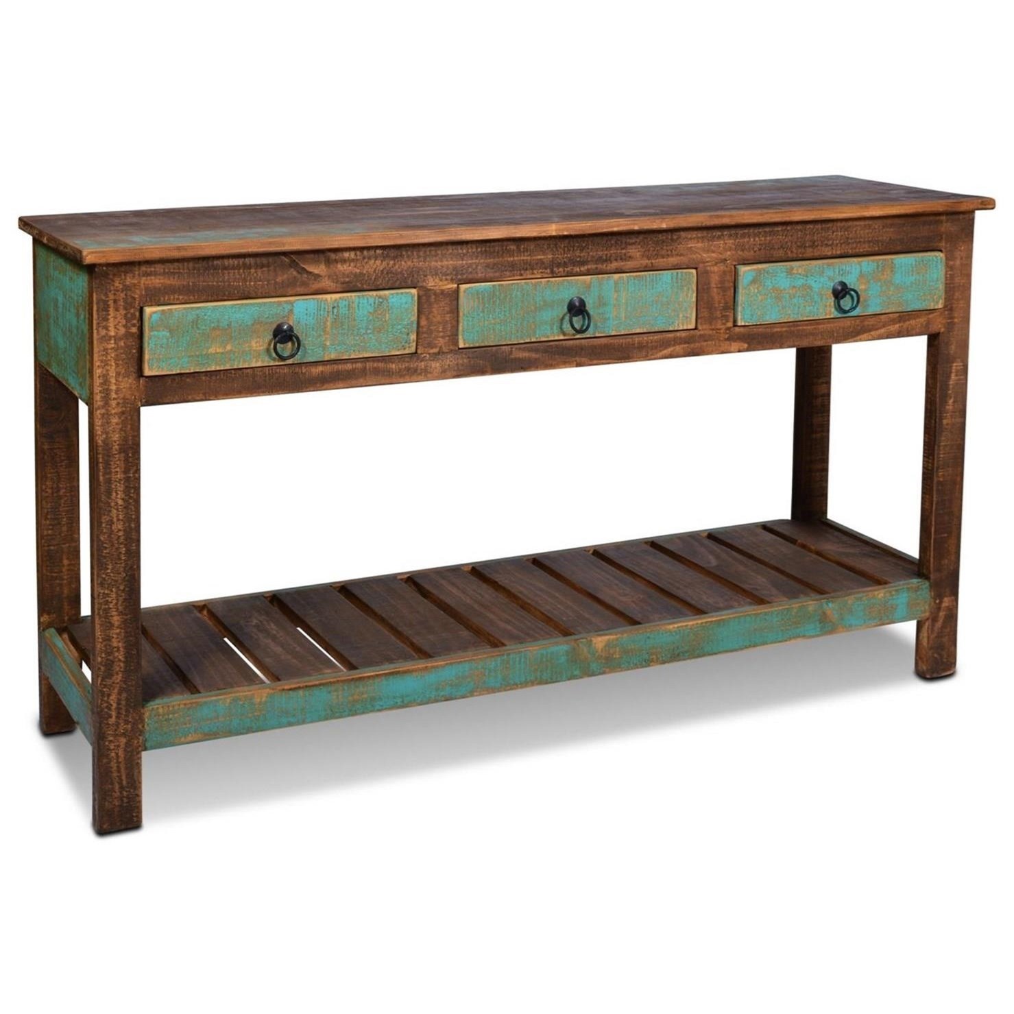 Horizon Home Ventura H1415 300 Sofa Table With Open Slat Shelf