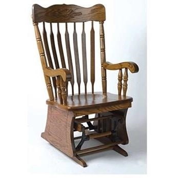 amish wood rocking chair