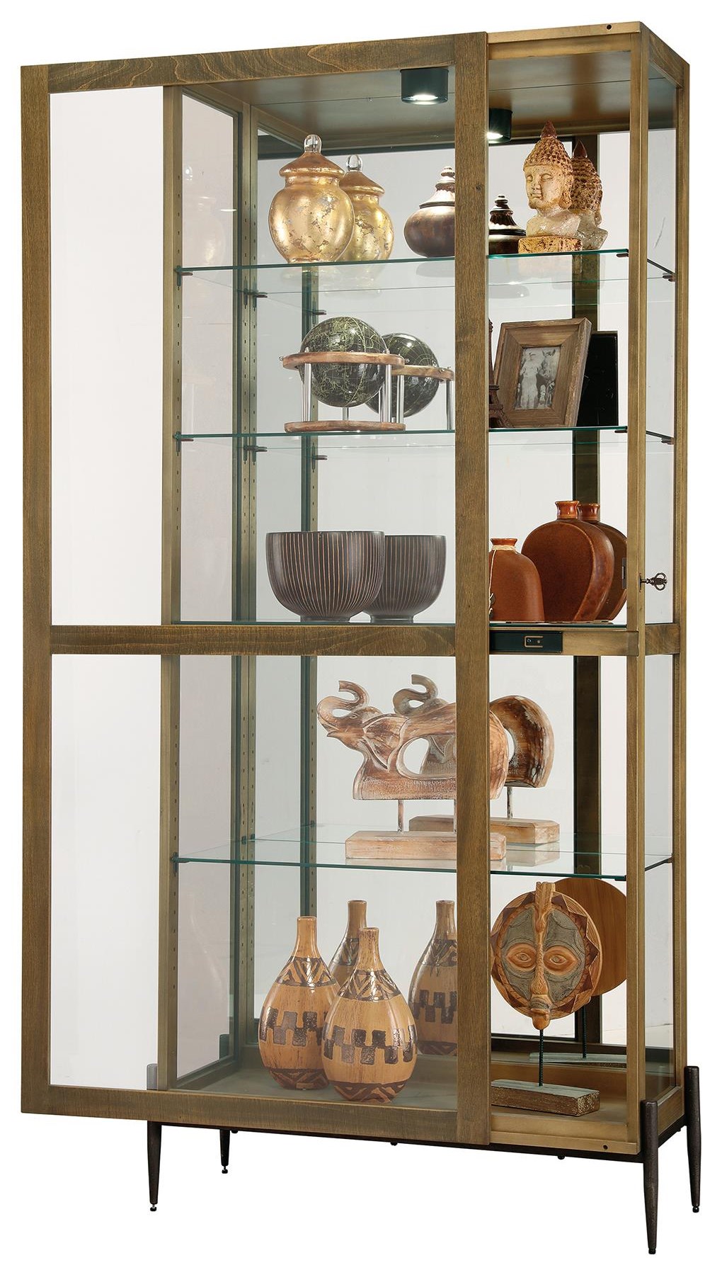 Ansel Glass Curio Display Cabinet Rotmans Curio Cabinets