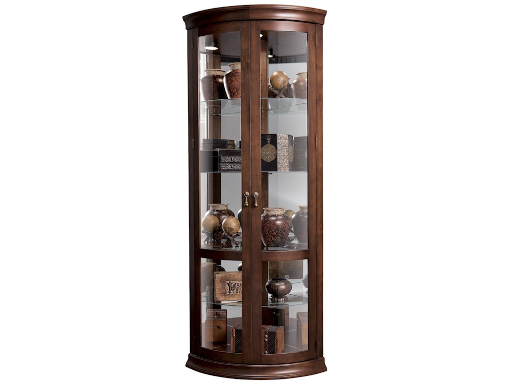 Howard Miller Corner Curios Chancellor Display Cabinet Wayside