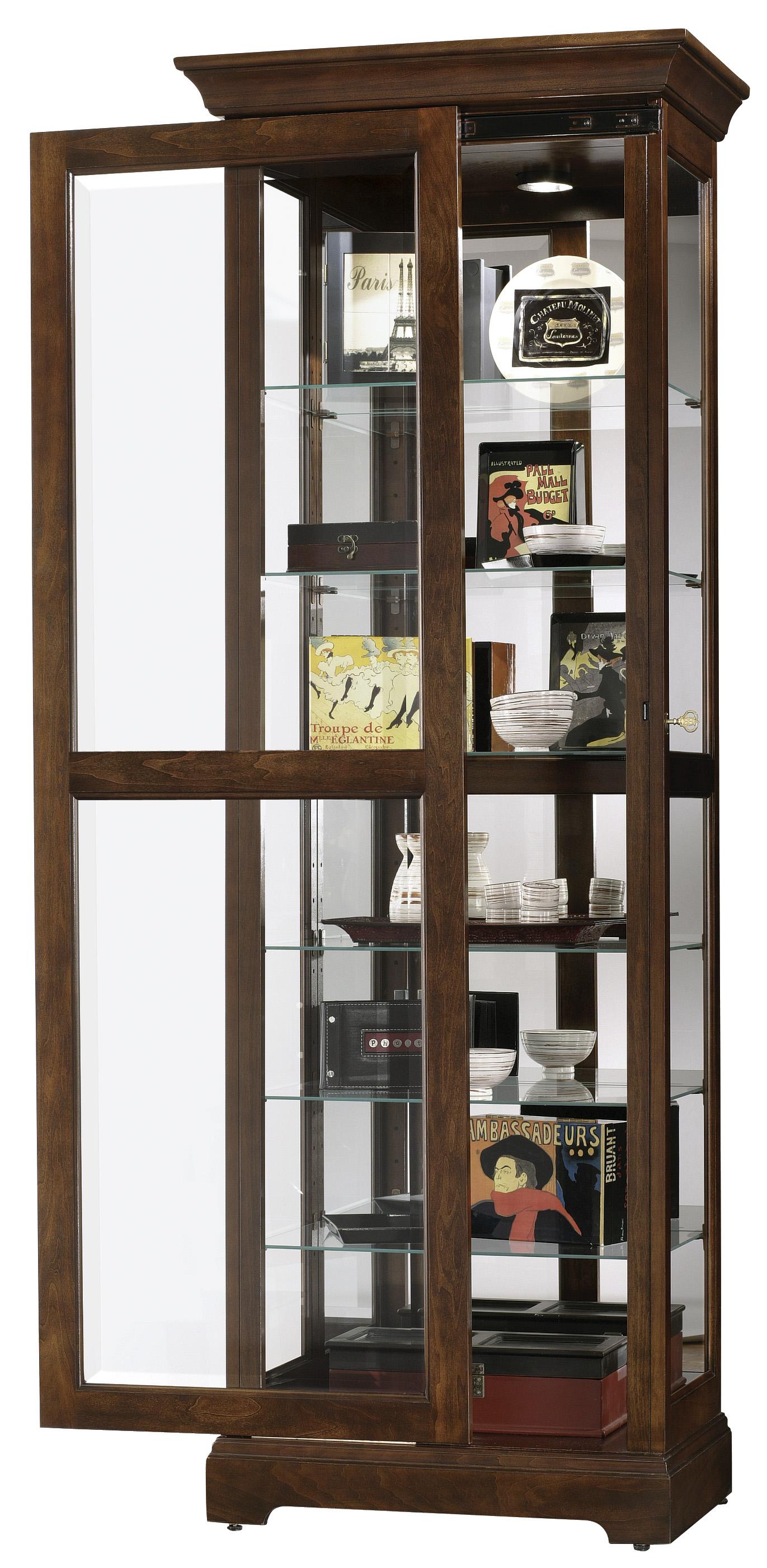 Howard Miller Harmony Sliding Door Curio Cabinet Morris Home