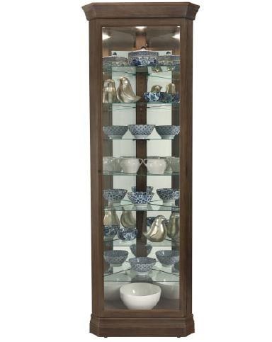Howard Miller Gable Corner Curio Cabinet Morris Home Curio Cabinets