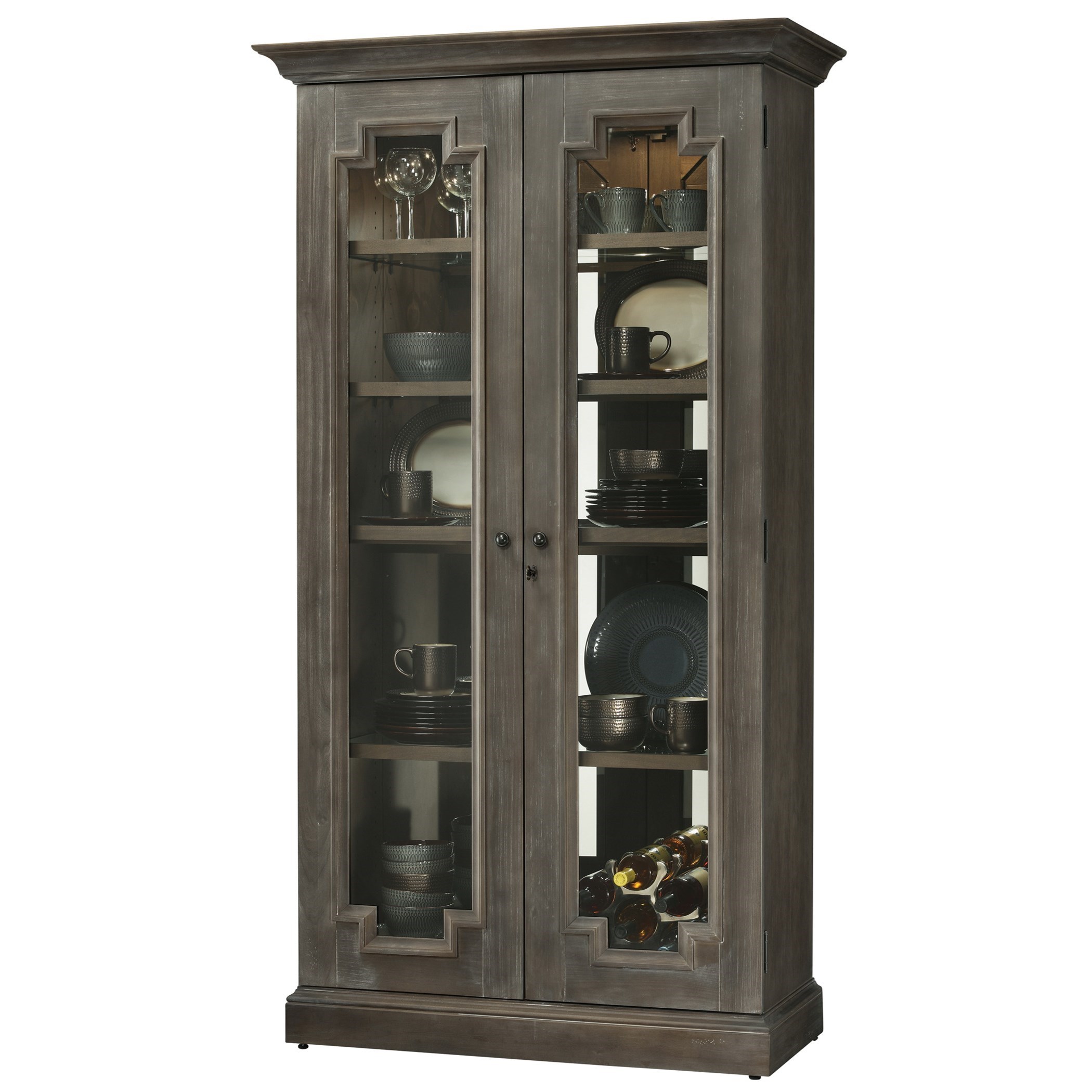 Howard Miller Cabinets Chasman Door Cabinet With Adjustable Shelves Prime Brothers Furniture China Cabinets