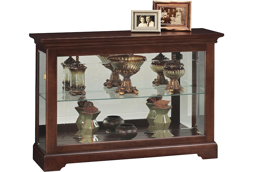 Howard Miller Cabinets Short Curio Cabinet With 1 Glass Shelf