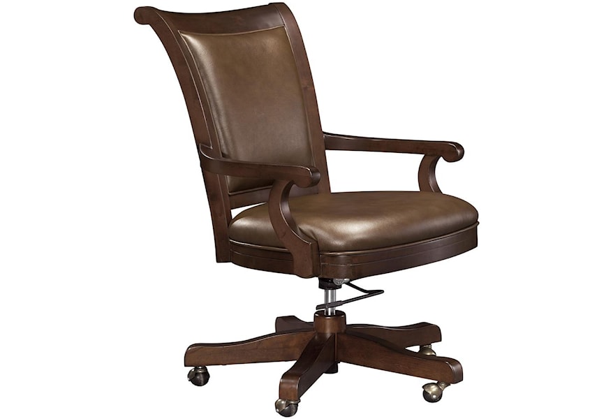 Howard Miller Ithaca 697 012 Upholstered Office Chair With Casters