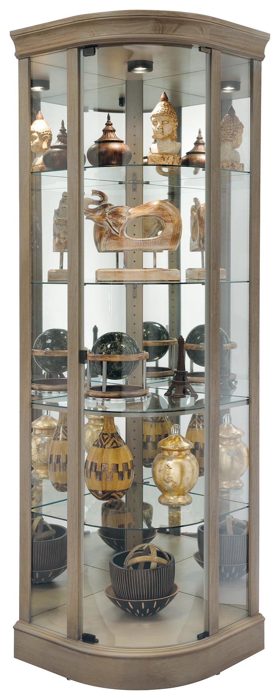 Howard Miller Marlowe V Corner Curio Cabinet Homeworld Furniture Curio Cabinets