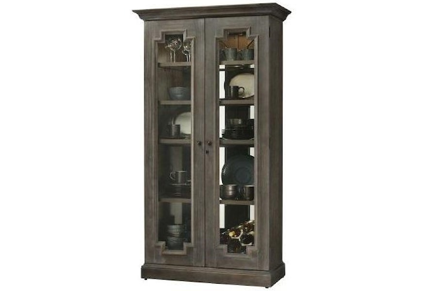 Howard Miller Sanderson Curio Cabinet Morris Home Curio Cabinets