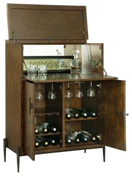 Howard Miller Wine Bar Furnishings 695198 Open Cellar Bar