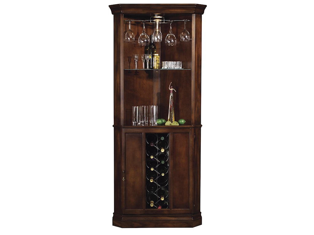 corner bar cabinet with wine fridge