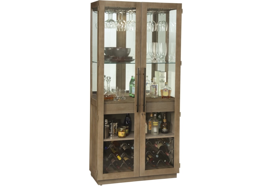 Howard Miller Wine Bar Furnishings Chaperone Wine Bar Cabinet